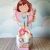 Download de arquivo de corte fazendinha menina. Topper, decoração, festas.