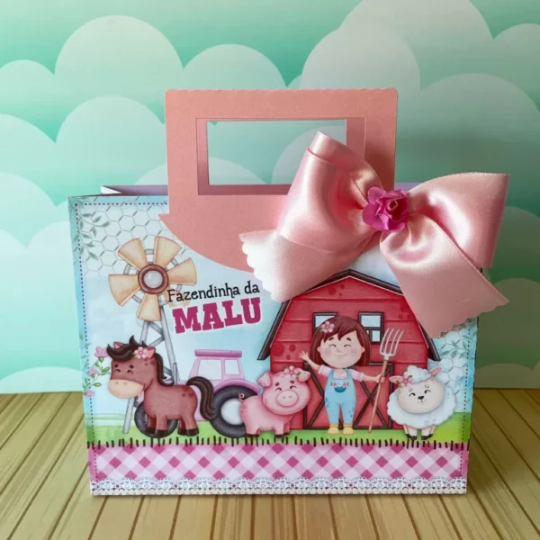 Kit digital decoração fazendinha menina rosa. Topper, temas, festas.