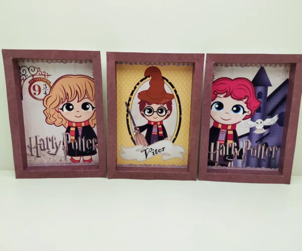 Decoração festa Harry Potter imprimir e cortar. Topper, temas, festas e topper.