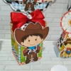 Arquivo digital tema Fazendinha Masculino nos formatos Studio e PDF para decoração de festa de aniversário, topper de bolo e centro de mesa para imprimir.