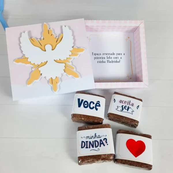 Download de arquivo de corte convite padrinhos batismo. Topper, decoração, temas e festas.