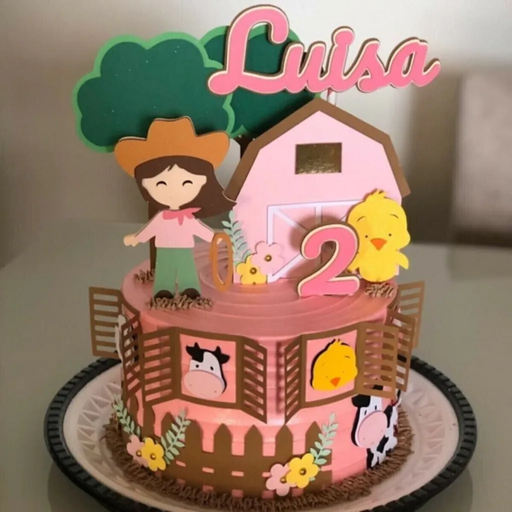 Topo Fazendinha Menina.