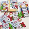 Arquivo digital para embalagem de balas tema Natal nos formatos Studio e PDF para lembrancinhas personalizadas e decoração natalina para imprimir.
