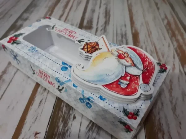 Moldes digitais de Natal simples para centro de mesa e topper no formato Studio para impressão de alta qualidade e corte de decoração.