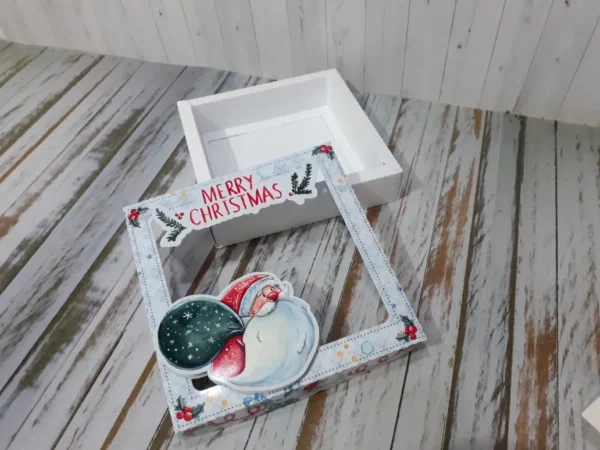 Arquivo digital tema de Natal simples e barato no formato Studio para centro de mesa e decoração natalina econômica para imprimir e recortar.
