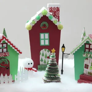 Arquivo digital tema Natal no formato Silhouette Studio para decoração de festa natalina e topo de bolo para imprimir e recortar.
