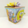 Arquivo de corte para caixas e decoração simples temática Bob Esponja nos formatos Studio, PNG e PDF, ideal para festas de aniversário econômicas.