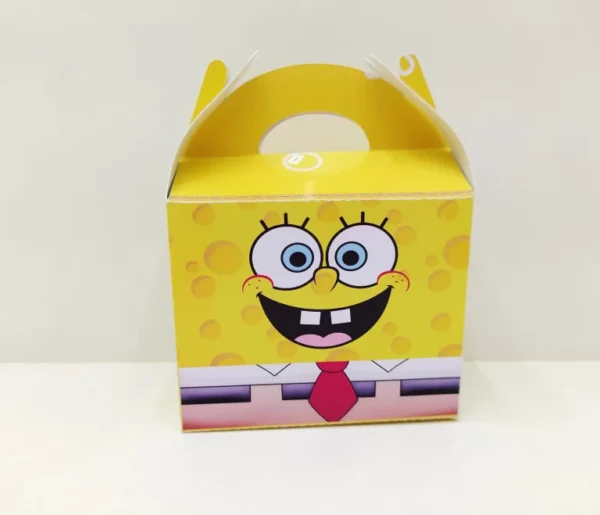 Arquivo para topo de bolo e itens de papelaria simples tema Bob Esponja nos formatos Studio, PNG e PDF, pronto para imprimir e recortar na Silhouette.