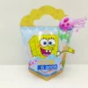 Moldes digitais de decoração para aniversário simples tema Bob Esponja nos formatos Studio, PNG e PDF para impressão de alta resolução e personalizados de festas.