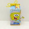 Molde de topo de bolo temático Bob Esponja simples nos formatos Studio, PNG e PDF para impressão em alta resolução e decoração de festas.