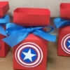 Arquivo digital para festa com tema Capitão América no formato Studio para máquinas de corte Silhouette, ideal para decoração de mesas e personalizados de aniversário.