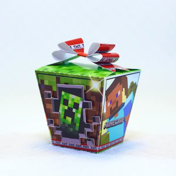 Arquivo para topo de bolo e itens de aniversário Minecraft nos formatos Studio e PDF, pronto para imprimir e recortar na Silhouette ou tesoura.