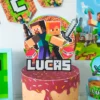 Arquivo de corte para caixa e decoração de aniversário simples Minecraft nos formatos Studio e PDF, ideal para festas de aniversário baratas.