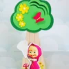 Moldes digitais de aniversário tema Masha e o Urso no formato Studio para impressão de alta resolução e decoração de festas personalizadas.