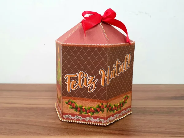Arquivo de corte digital para topper de bolo e itens decorativos de aniversário tema Natal nos formatos Studio e PDF para Silhouette.
