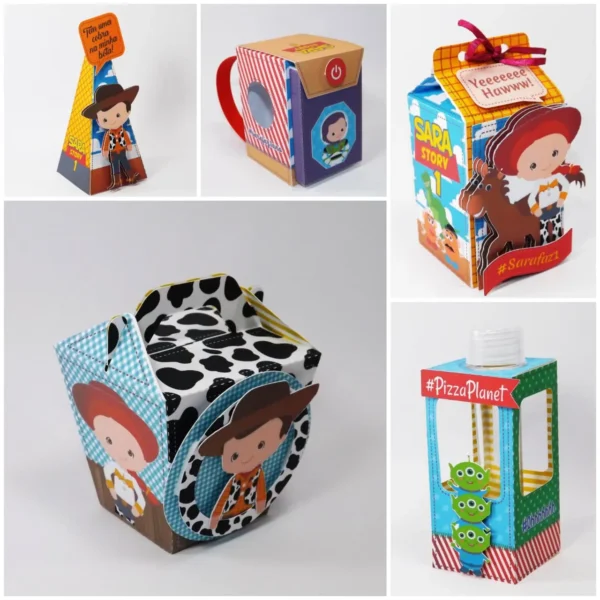 Arquivo de corte digital para topper de bolo e itens de decoração tema Toy Story nos formatos Studio e PDF para Silhouette.