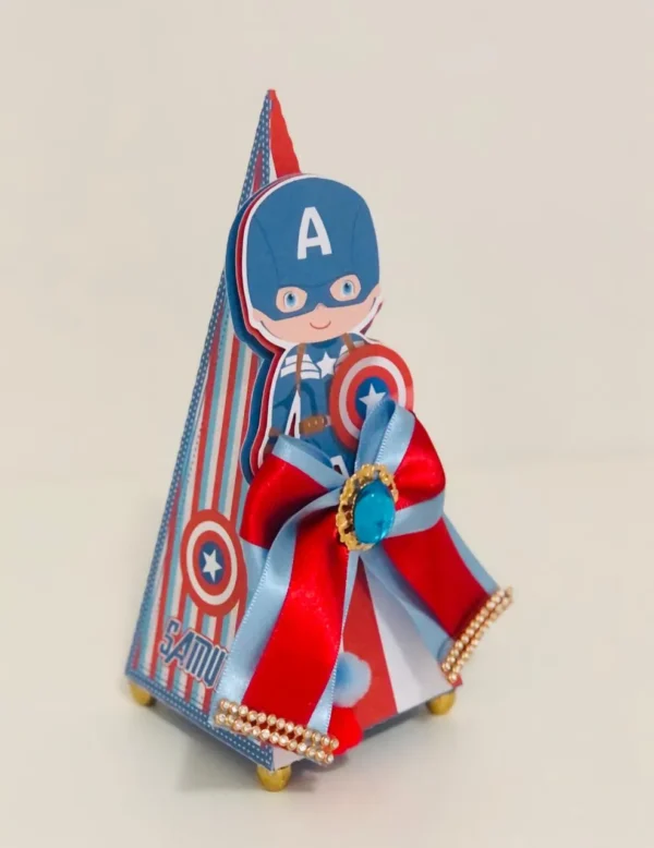 Conjunto de arquivos digitais tema Capitão América para festas infantis para imprimir e recortar nos formatos Studio e PDF.