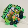 Arquivo de corte para caixa e decoração tema Minecraft nos formatos Studio e PDF, ideal para lembrancinhas de festas de aniversário.