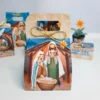 Conjunto de arquivos digitais tema Natal Religioso para imprimir e recortar nos formatos Studio e PDF para topo de bolo e enfeites.
