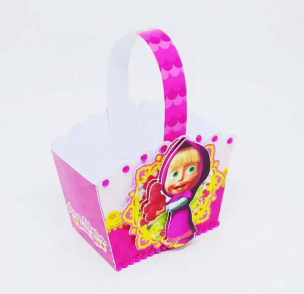 Arquivo de corte digital tema Masha e o Urso no formato Studio para máquinas Silhouette, ideal para criação de personalizados e decoração de festas infantis.