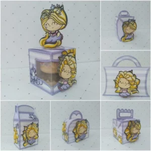 Arquivo de corte digital tema Rapunzel Enrolados no formato Studio para máquinas Silhouette, ideal para criação de personalizados e decoração de festas de princesas.