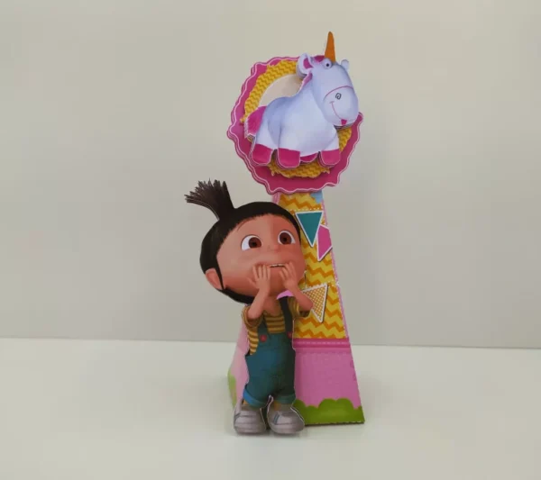 Arquivo digital da personagem Agnes nos formatos Studio, PNG e PDF para máquinas de corte Silhouette ou tesoura, ideal para decoração de festas e personalizados.