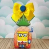 Arquivo de corte para caixas e decoração temática Bob Esponja nos formatos Studio, PNG e PDF, ideal para festas de aniversário de luxo.
