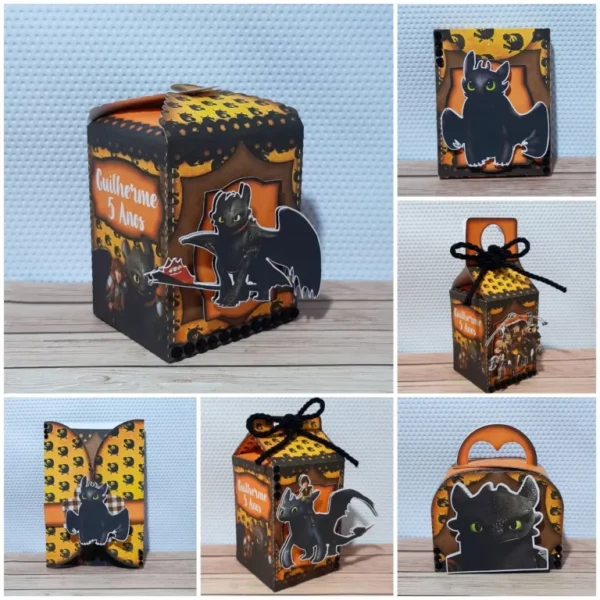 Arquivo para topo de bolo e itens de decoração Como Treinar Seu Dragão no formato Studio, pronto para recortar em máquinas Silhouette Cameo ou Portrait.