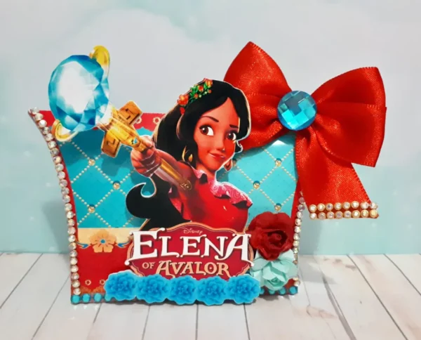 Moldes digitais da Elena de Avalor para festa nos formatos Studio e PDF para impressão de alta qualidade e corte preciso na Silhouette.