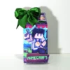 Molde de topo de bolo temático Minecraft nos formatos Studio e PDF para impressão em alta resolução e decoração de festas de aniversário.
