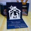 Arquivo digital tema Natal Religioso no formato Studio para topo de bolo e decoração natalina para imprimir e recortar na Silhouette.