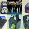 Arquivo de corte digital de caixinha personalizada tema Star Wars no formato Studio para máquinas Silhouette, ideal para lembrancinhas de festas galácticas.