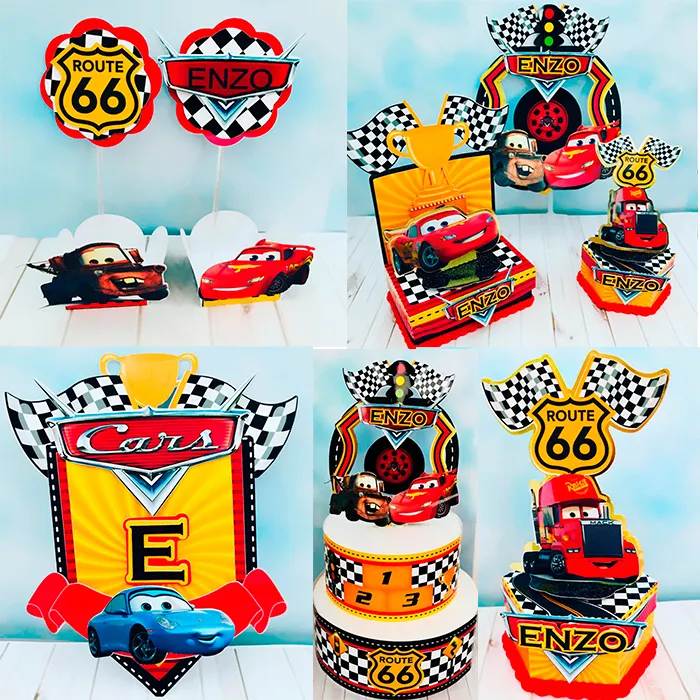 Centro de Mesa Carros Disney Studio e Pdf