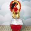 Arquivo de corte digital para topper de mesa e itens de decoração tema Princesa Elena nos formatos Studio, PNG e PDF para Silhouette.