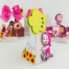 Arquivo de corte para centro de mesa estruturado tema Masha e o Urso nos formatos Studio e PDF, ideal para lembrancinhas de festas de aniversário.