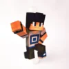 Arquivo de corte para centro de mesa estruturado Minecraft nos formatos Studio e PDF, ideal para lembrancinhas de festas de aniversário.