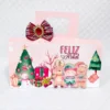 Conjunto de arquivos digitais tema Natal econômico para imprimir e recortar no formato Studio para centro de mesa e enfeites.