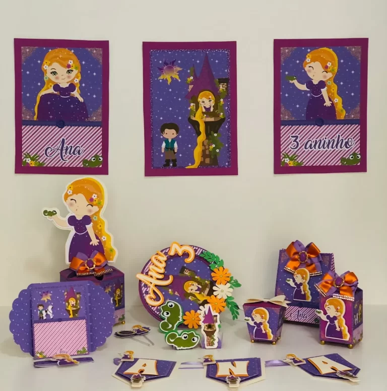 Centro de Mesa Rapunzel Studio e Pdf