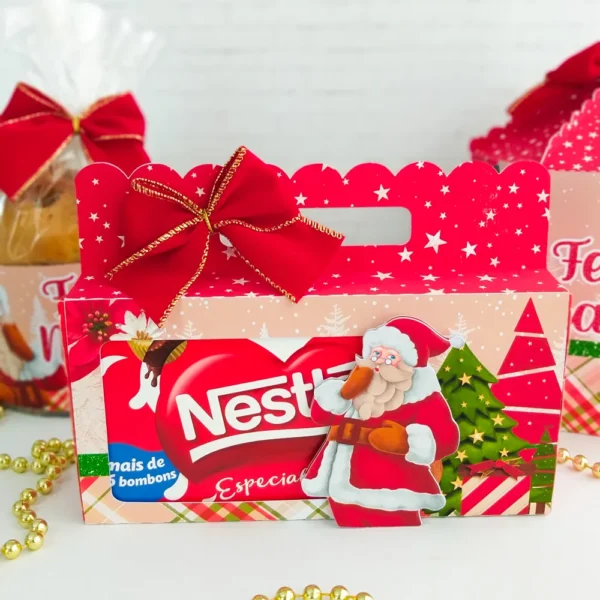 Arquivo de Natal com festão para recortar no formato Studio ideal para centro de mesa e decoração de mesas e ceias natalinas.