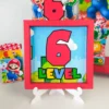 Conjunto de arquivos digitais tema Mario Bros para festa infantil para imprimir e recortar nos formatos Studio e PDF.