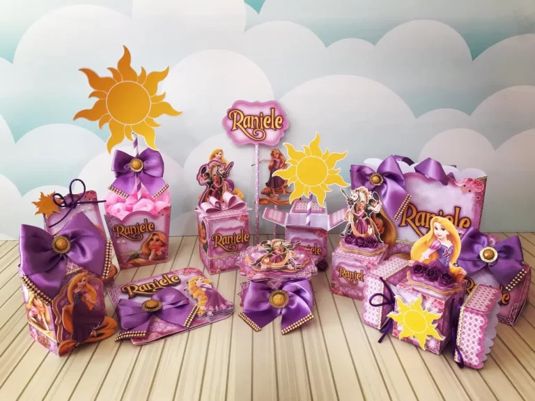 Decoracao Festa Rapunzel Studio Png e Pdf
