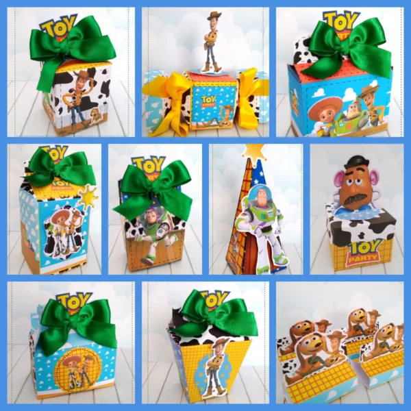 Arquivo de corte digital para topper de bolo e itens de decoração tema Toy Story no formato Studio para máquinas Silhouette.