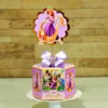 Arquivo de corte digital tema Enrolados para festa de aniversário nos formatos Studio e PDF para máquinas Silhouette ou tesoura, ideal para decoração de princesas.