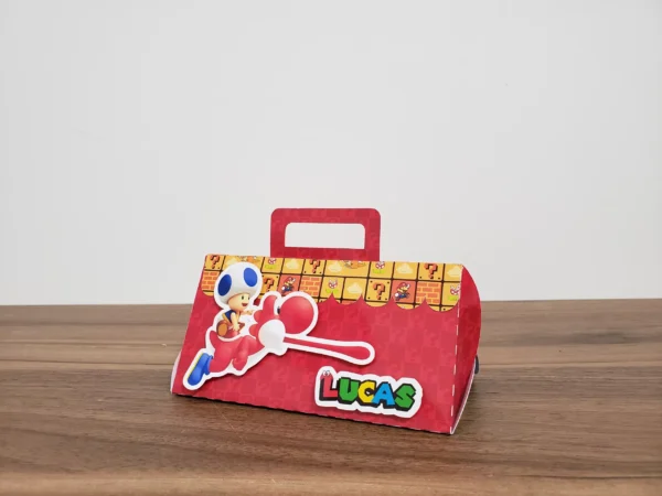 Conjunto de arquivos digitais tema Super Mario para festa de aniversário para imprimir e recortar nos formatos Studio e PDF.