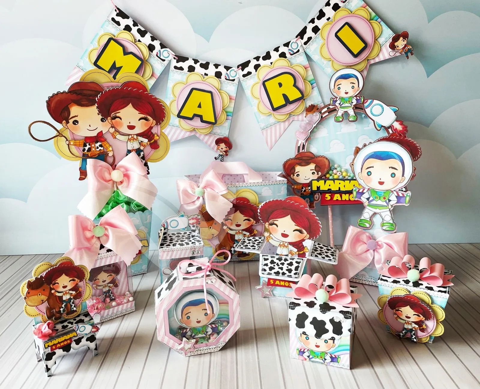 Mesversário Toy Story Menina Studio Png e Pdf