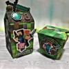 Moldes digitais para festa de aniversário Minecraft no formato Studio para máquinas Silhouette, prontos para impressão e corte de personalizados de luxo.