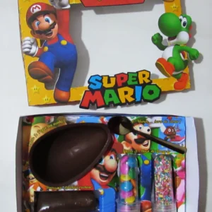 Arquivo de corte digital para caixa mini confeiteiro tema Mario Bros nos formatos Studio e PDF para Silhouette e artesãs.