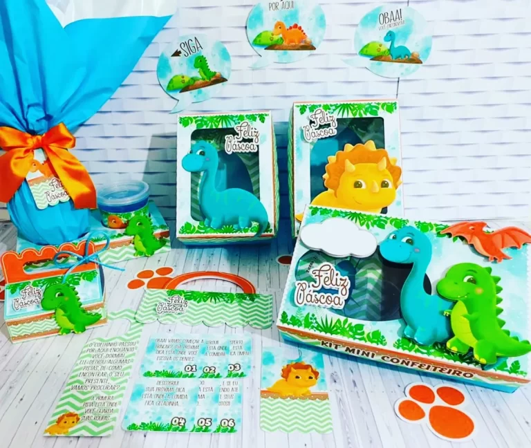 Pascoa Tema Dinossauro Studio e Pdf