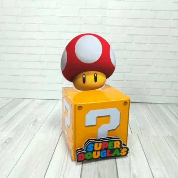 Arquivo de Mario Bros para recortar nos formatos PDF e Studio ideal para decoração de mesas e festas de aniversário infantis.