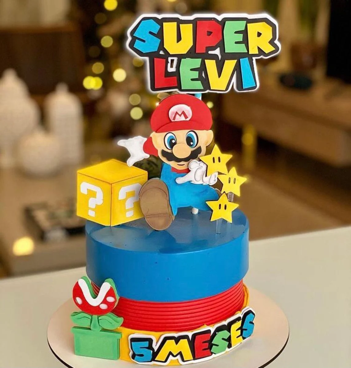 Topo de Bolo Super Mario Bros Studio